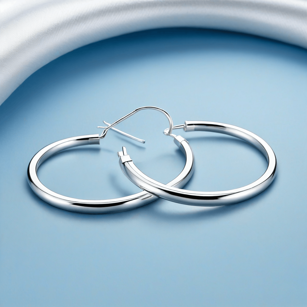 925 Sterling Silver Classic Hoop Earrings Wholesale Factory Direct