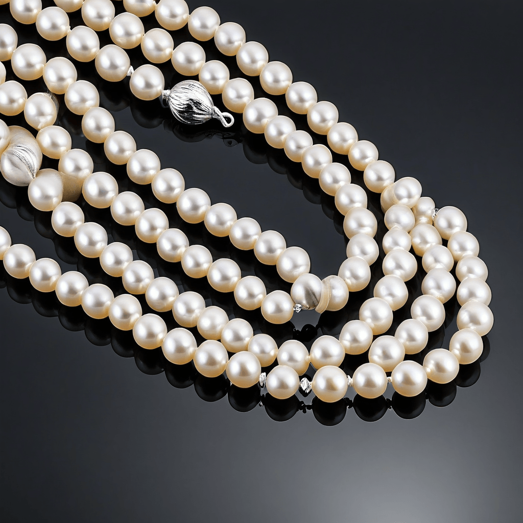 Natural Freshwater Pearl Strand Necklace AA+ Grade Wholesale Panyu