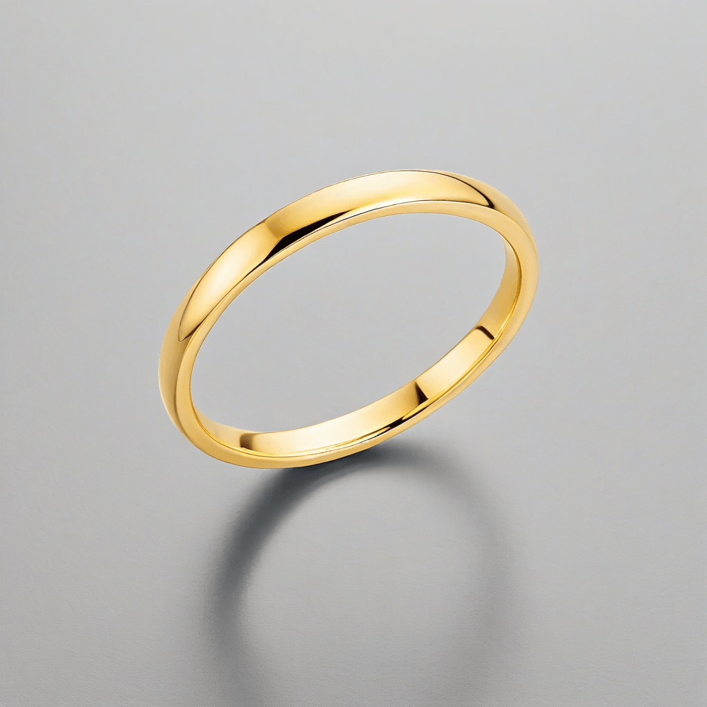 18K Gold Plated Minimalist Band Ring OEM Wholesale Canton Jewel
