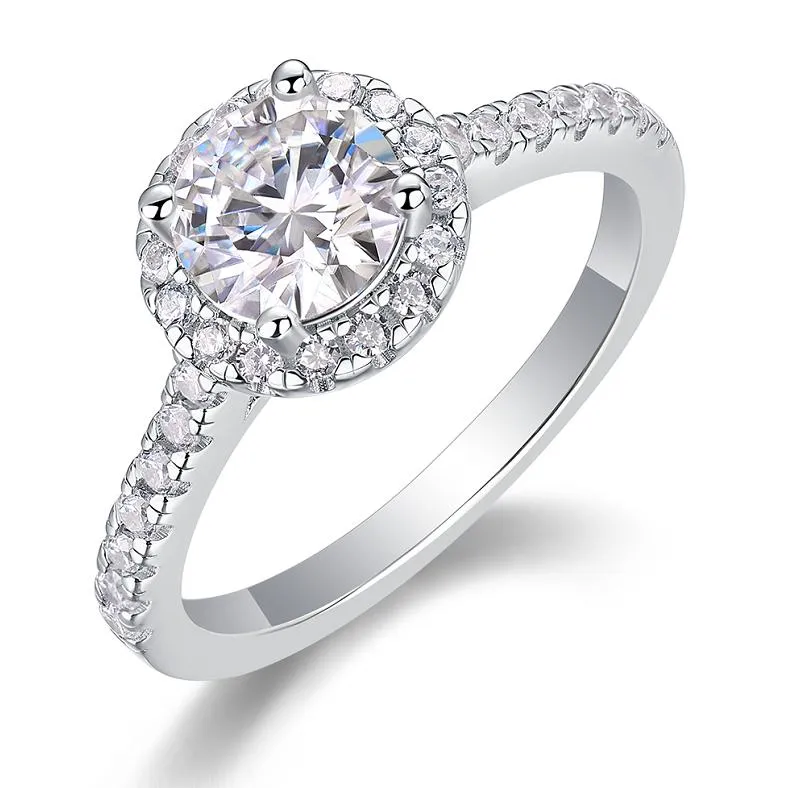 925 Silver Solitaire CZ Engagement Ring Wholesale Factory Supplier